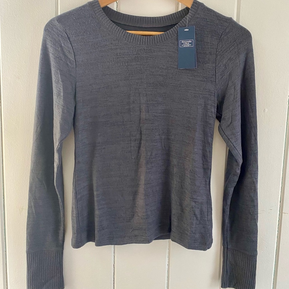 Soft A&F Cozy Gray Sweater